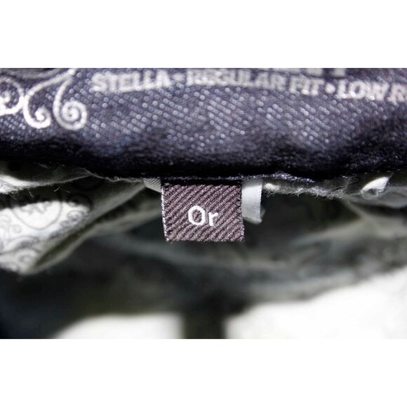 Express Stella Sz 0R x 33 Dark Blue Denim Skinny Leg Whisker Distress Jeans - Picture 5 of 7